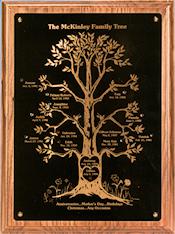 Genuine Walnut Board with Engraved Black Brass