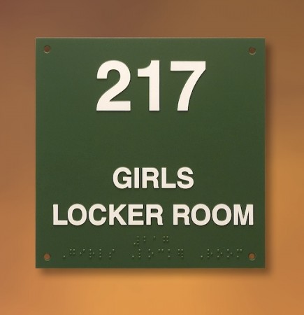 Raised Lettering & Braille Compliant Signage