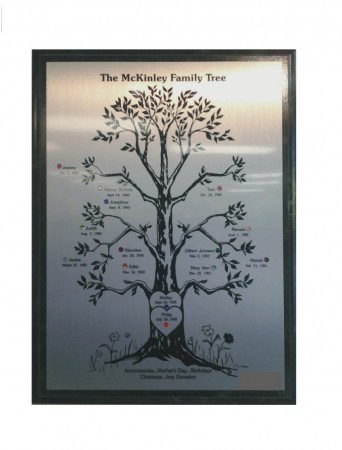 Engraved Family Tree Plaque  Enchanted Memories, Custom Engraving –  Enchanted Memories, Custom Engraving & Unique Gifts